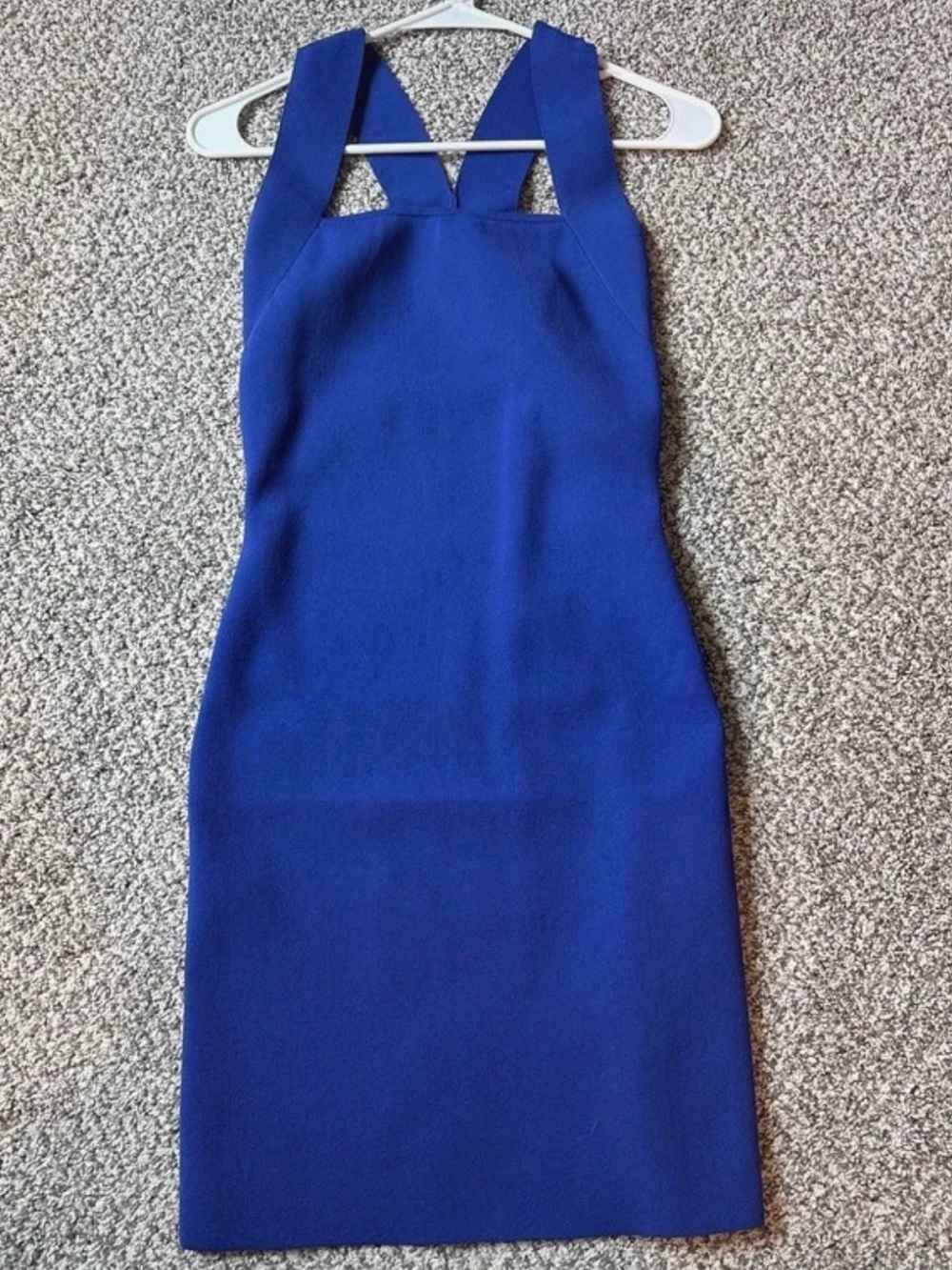 womens express dark blue body contour dress